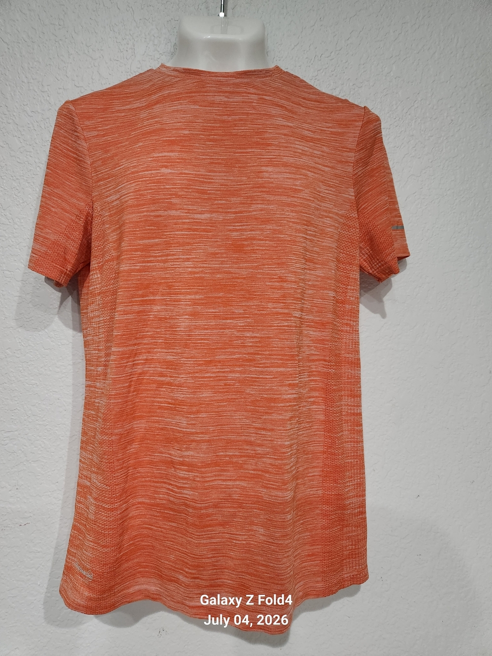 Lauren James Heathered Orange Short Sleeve Tee